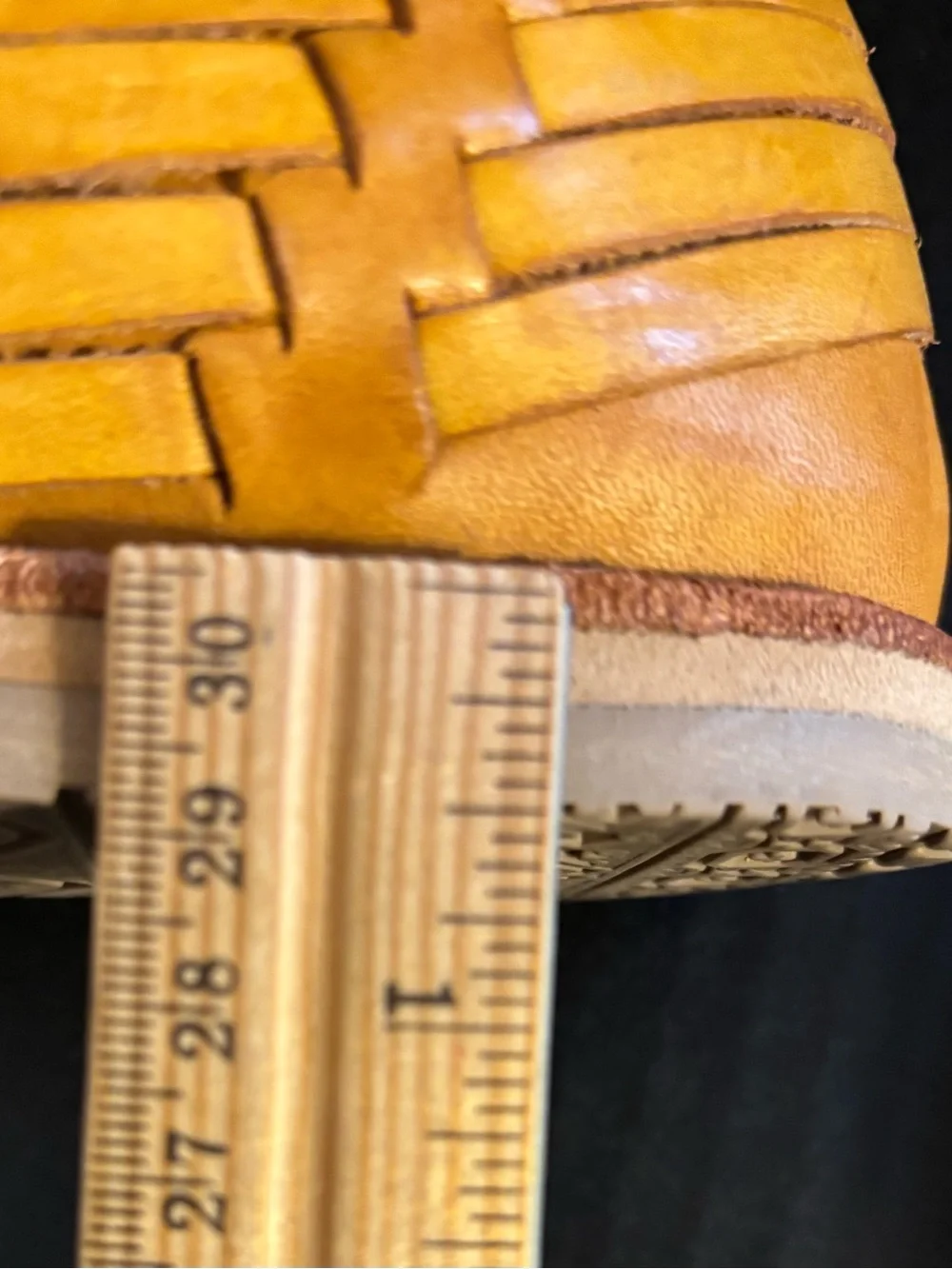 Rare Guaraxez El Corazon Devil Huarache Leather Shoes W10 Handmade Mexico